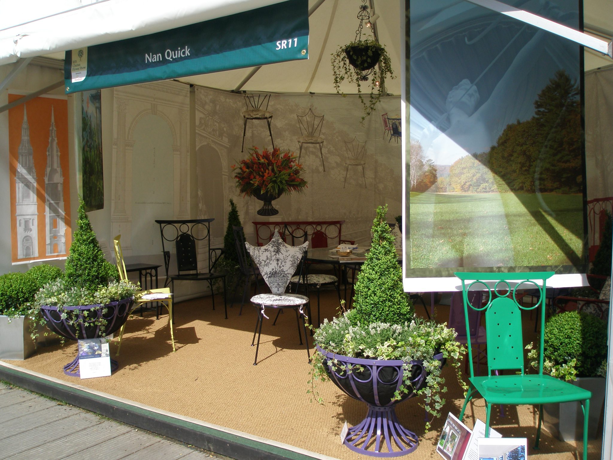 Our Chelsea Flower Show tent, on the grounds of Christopher Wren's Royal Hospital