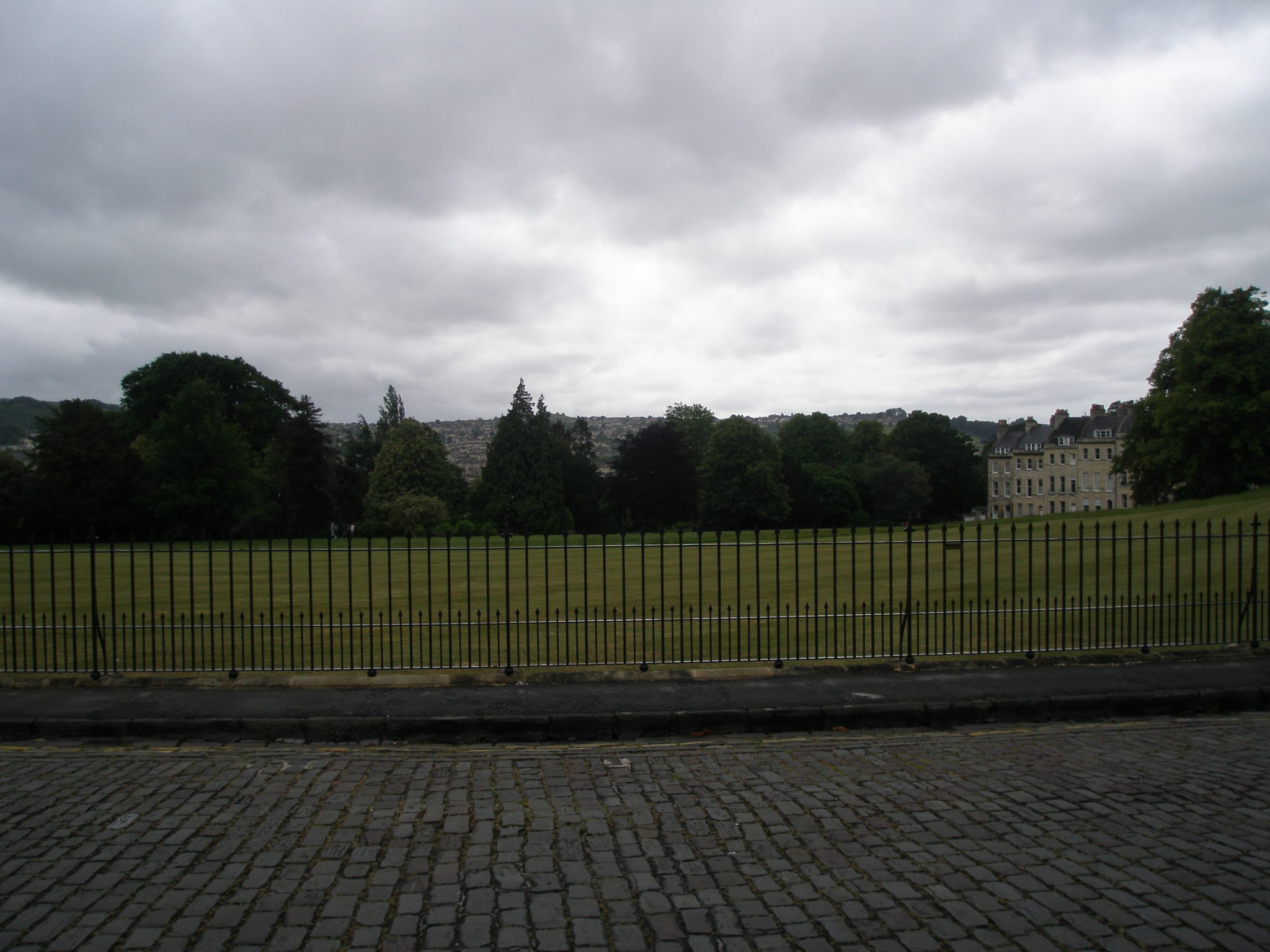 More of England's tempermental skies (which I love) over the Royal Crescent's great lawn