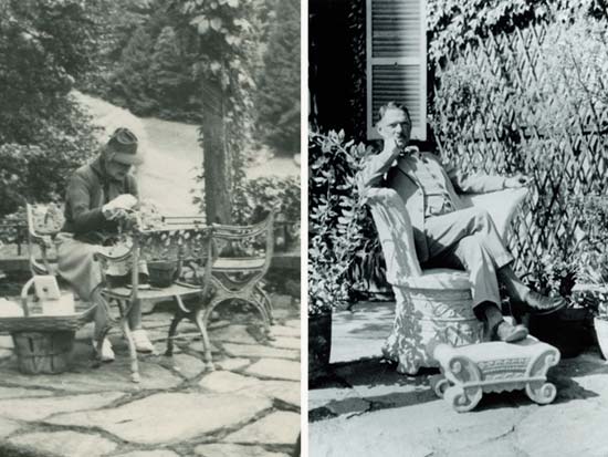 Mabel Choate and Fletcher Steele, both in the Afternoon Garden