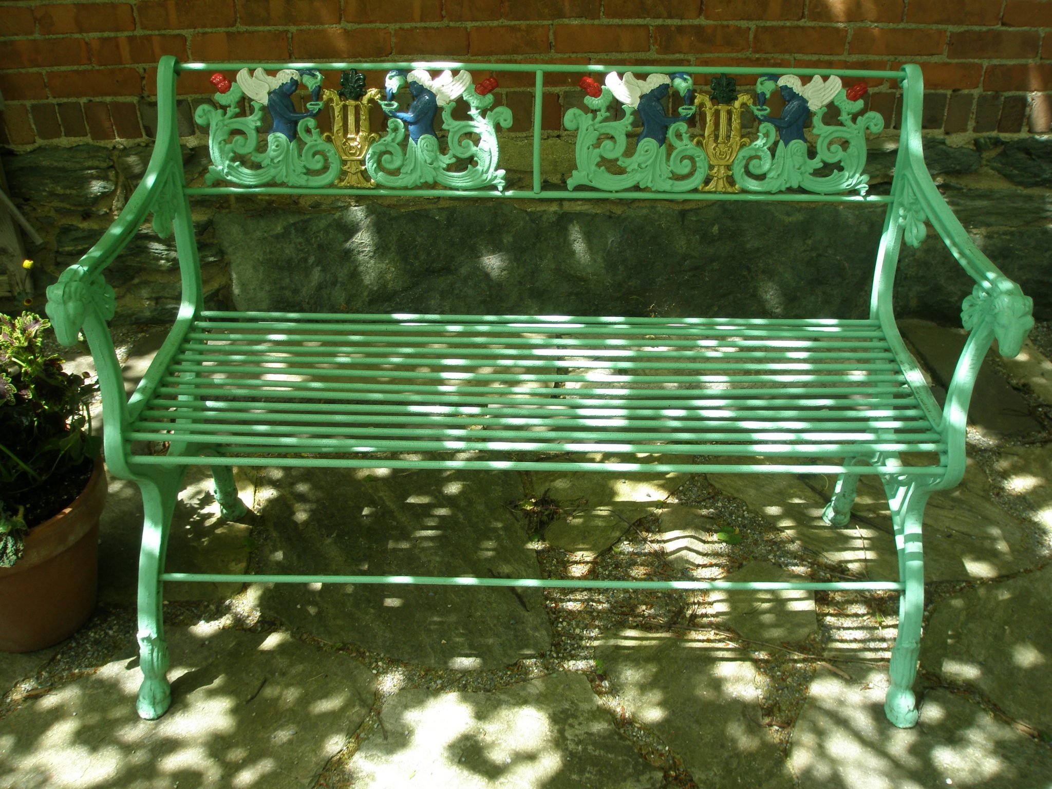 Another uncomfortable bench in the Afternoon Garden