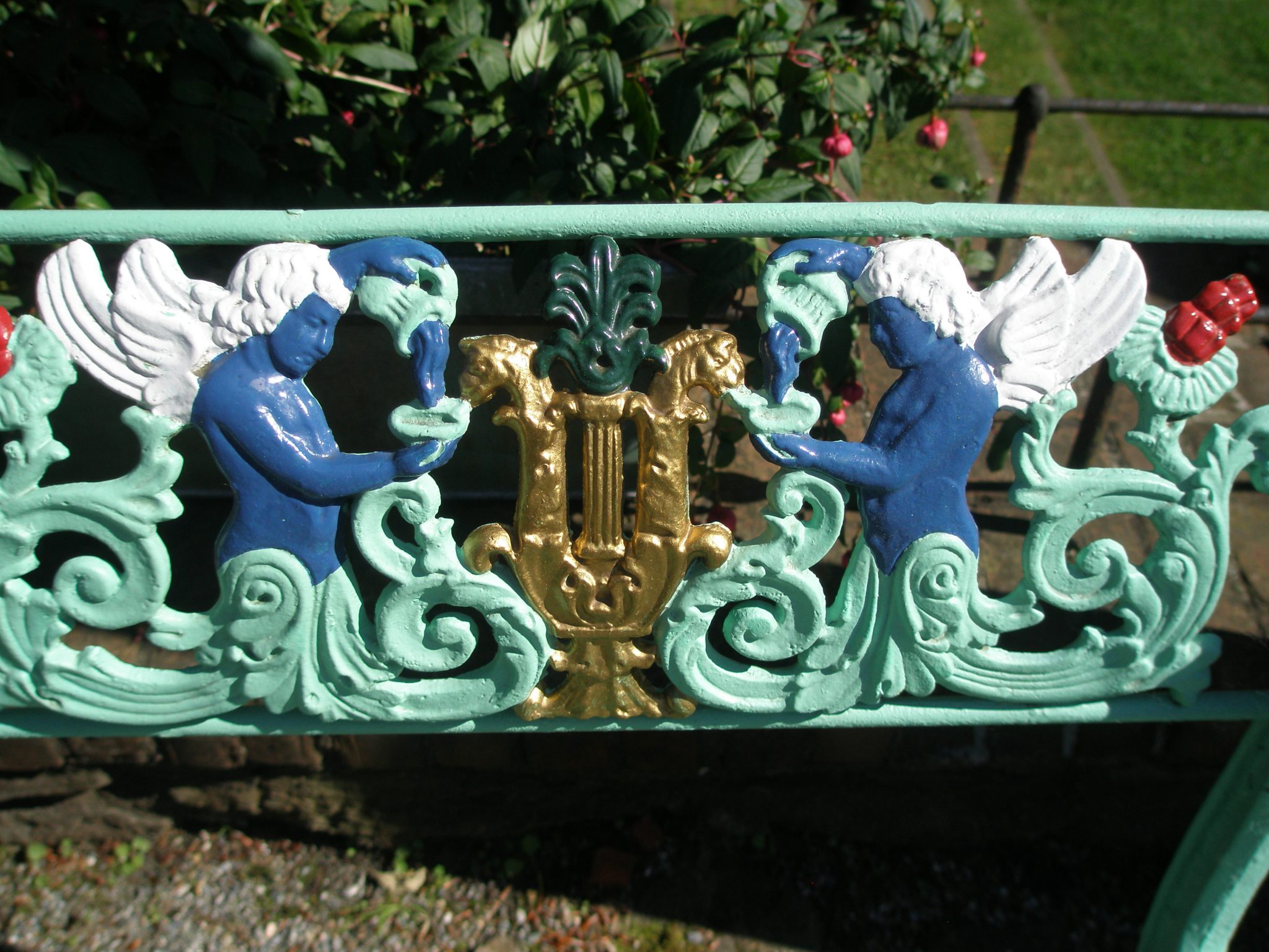 Detail of bench-back