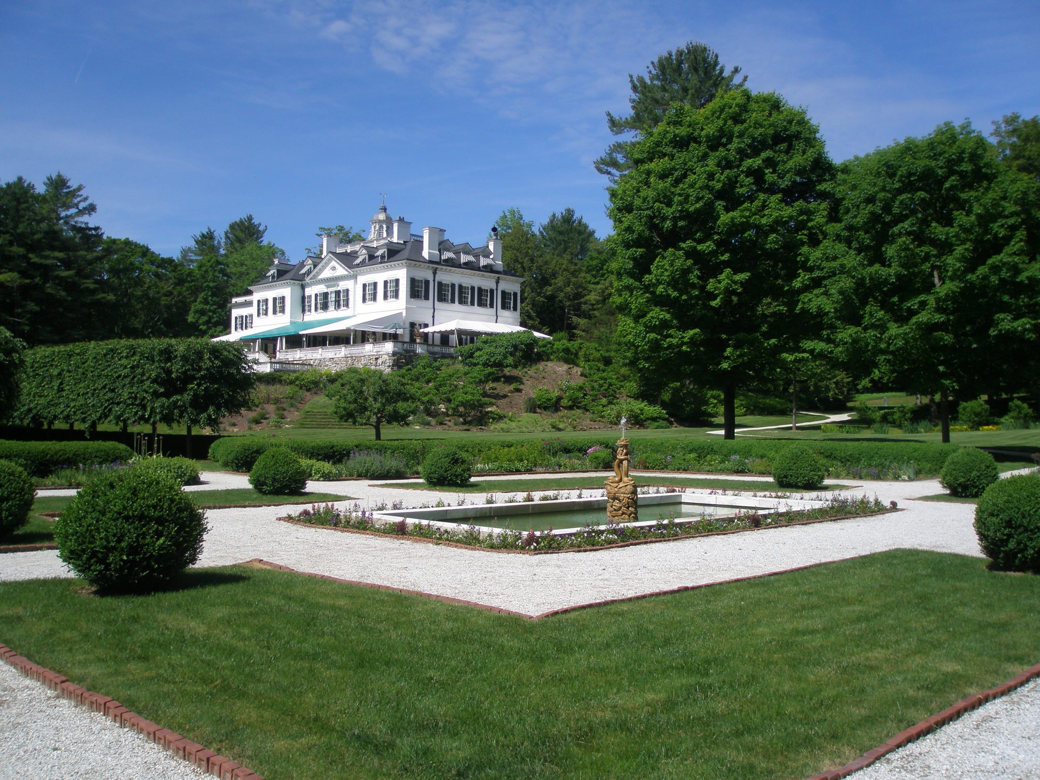 View of the Main House, from the Flower Garden