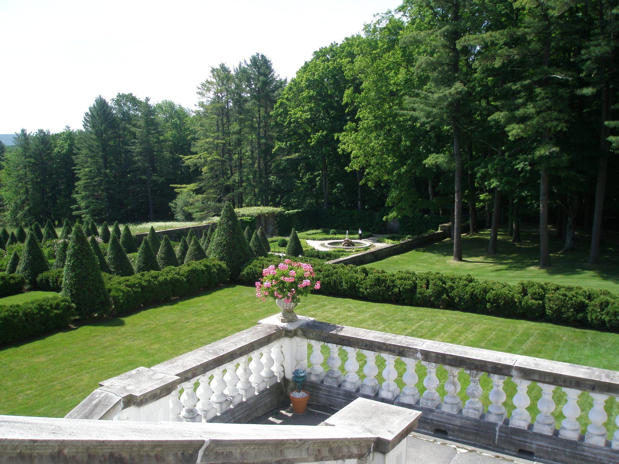 View from Terrace, down toward Walled Garden