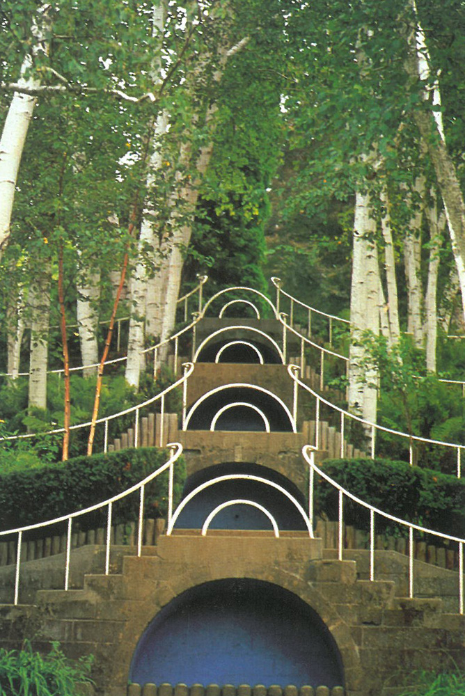 The Blue Steps, before the current reconstructions of the gardens