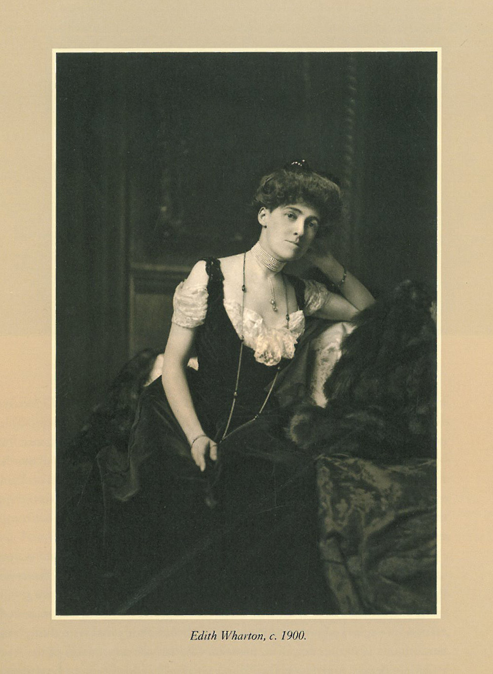 Edith Wharton, as she was busy planning her Dream Home. Image courtesy of "Edith Wharton at Home:Life at The Mount" by Richard Guy Wilson.