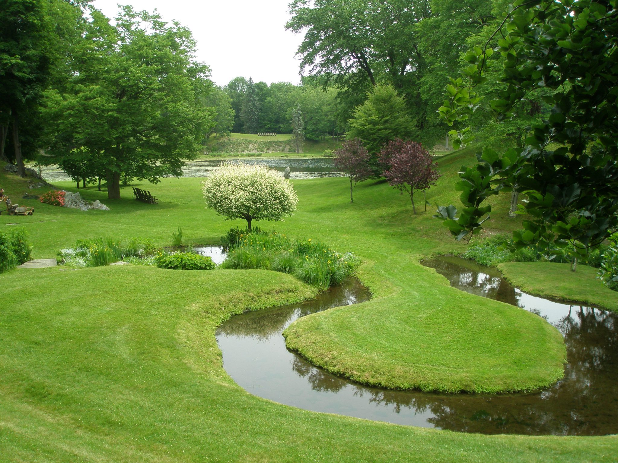 Innisfree Garden, in Millbrook, New York. June 6, 2013. The Yarimizu--or oxbow stream--in the Meadow.