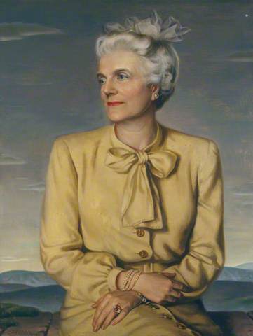 Clementine Churchill. Portrait done in 1946, by Douglas Chandor. Image courtesy of The National Trust.