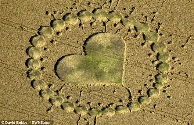 Crop Circle in England. Image courtesy of The Daily Mail