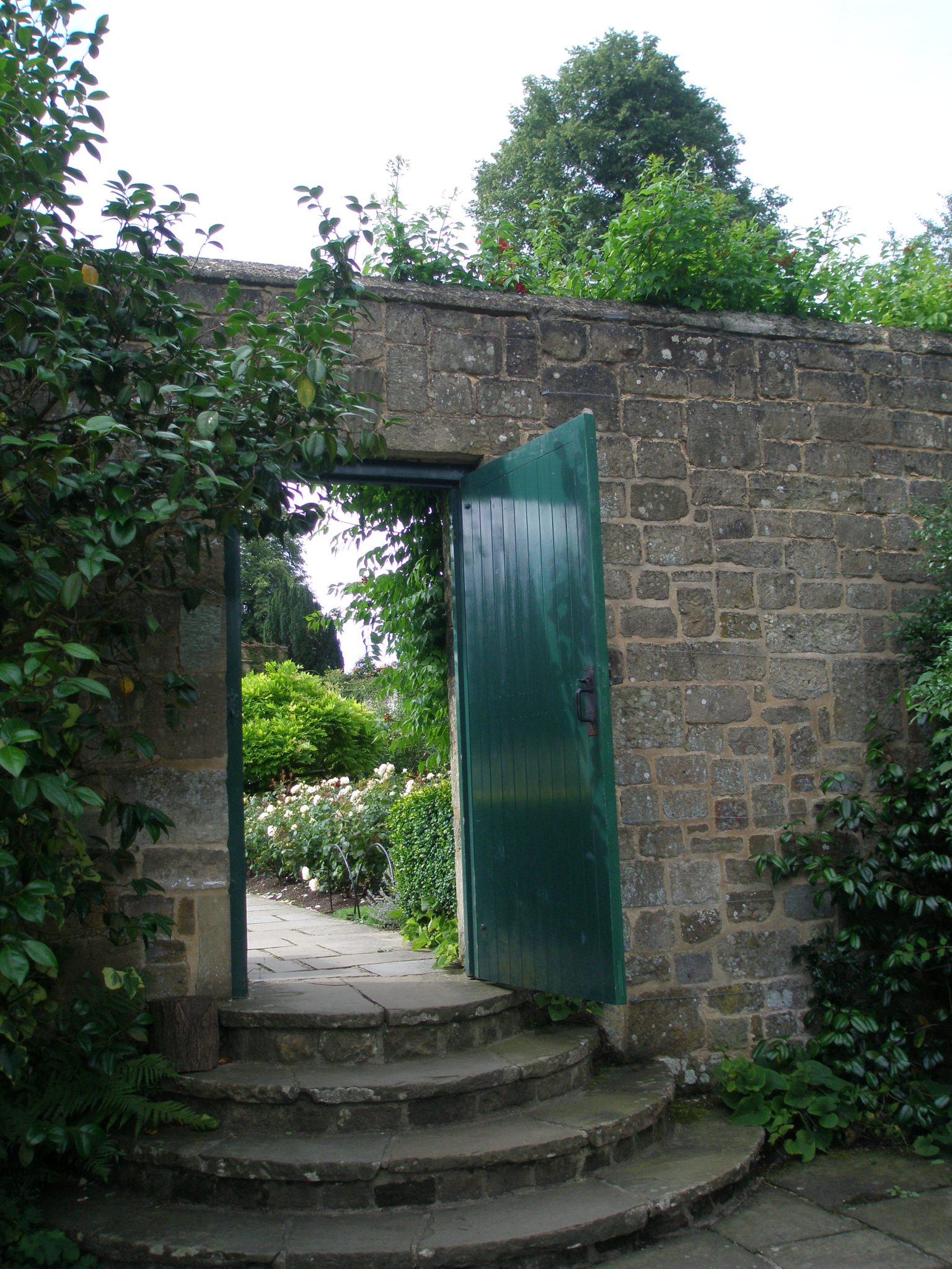 We enter Charwell through this Gate, which leads into Lady Churchill's Rose Garden.