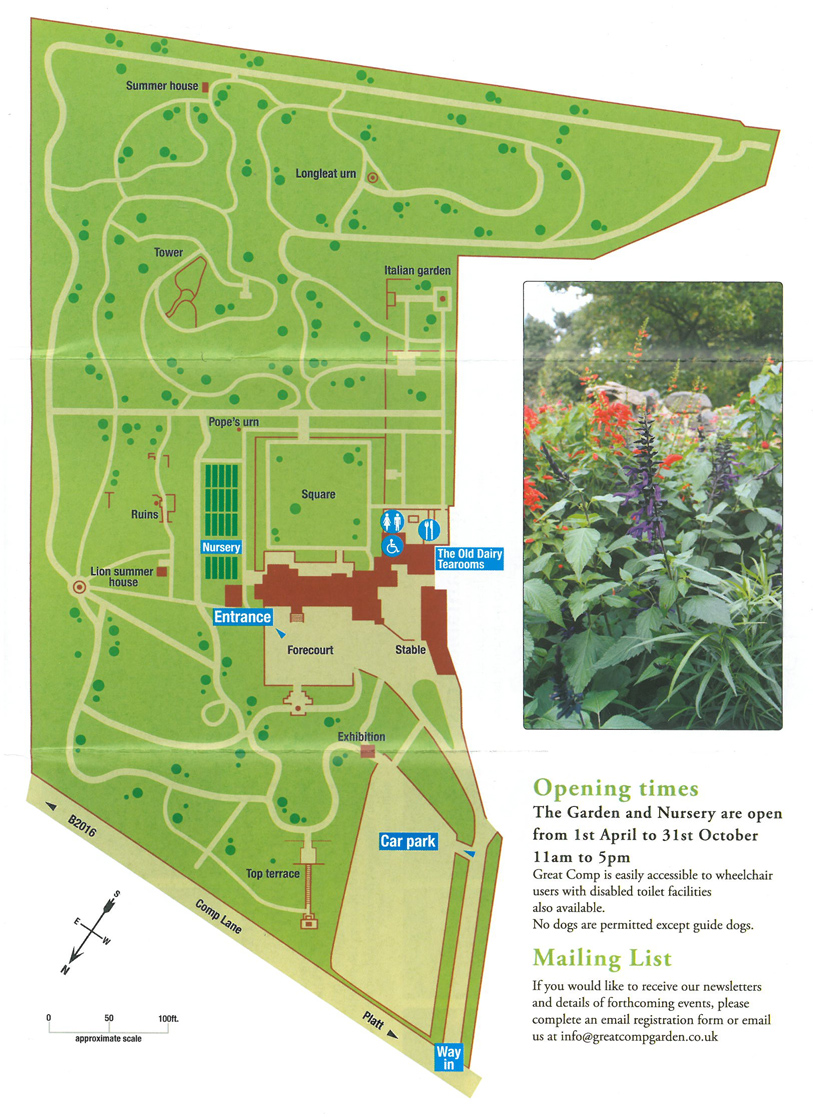 Plan of Great Comp Garden