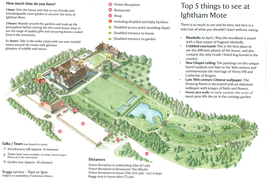 Map of the Grounds at Ightham Mote