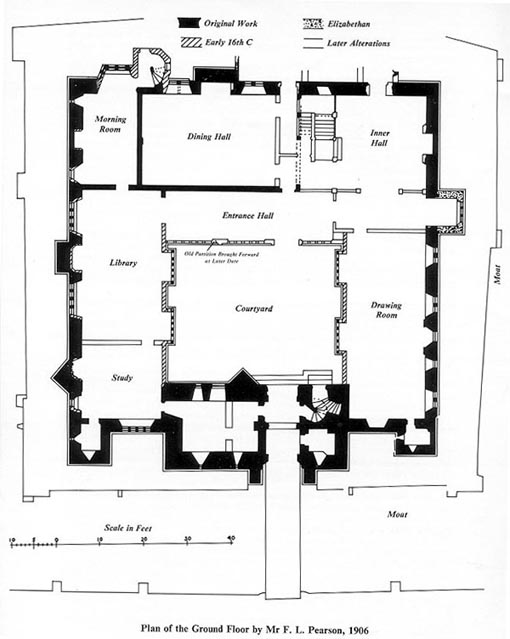 Hever Castle, Plan of Ground Floor