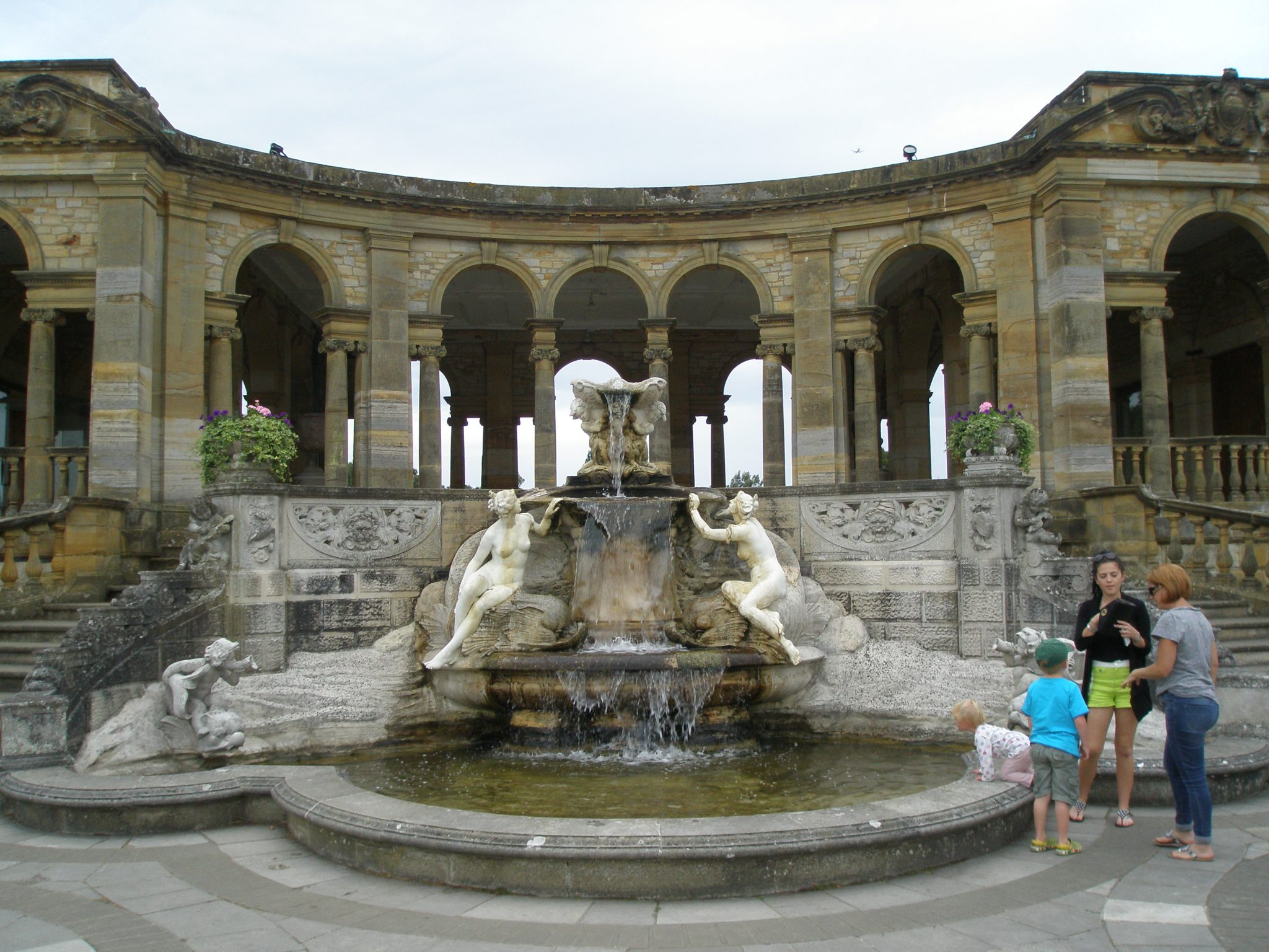 The Nymphs' Fountain, by the Loggia, at the east end of the Lake.