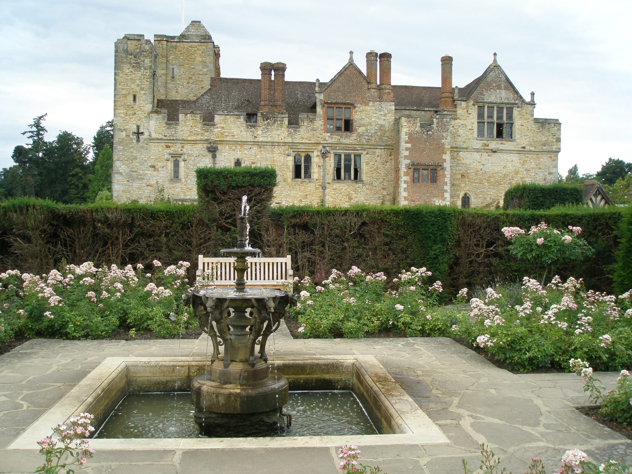 View of Hever Castle, from the Tudor Garden