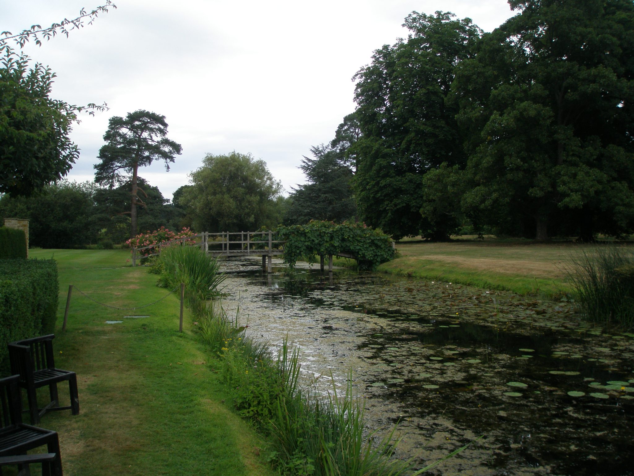 The outer moat, behind the Tudor Garden