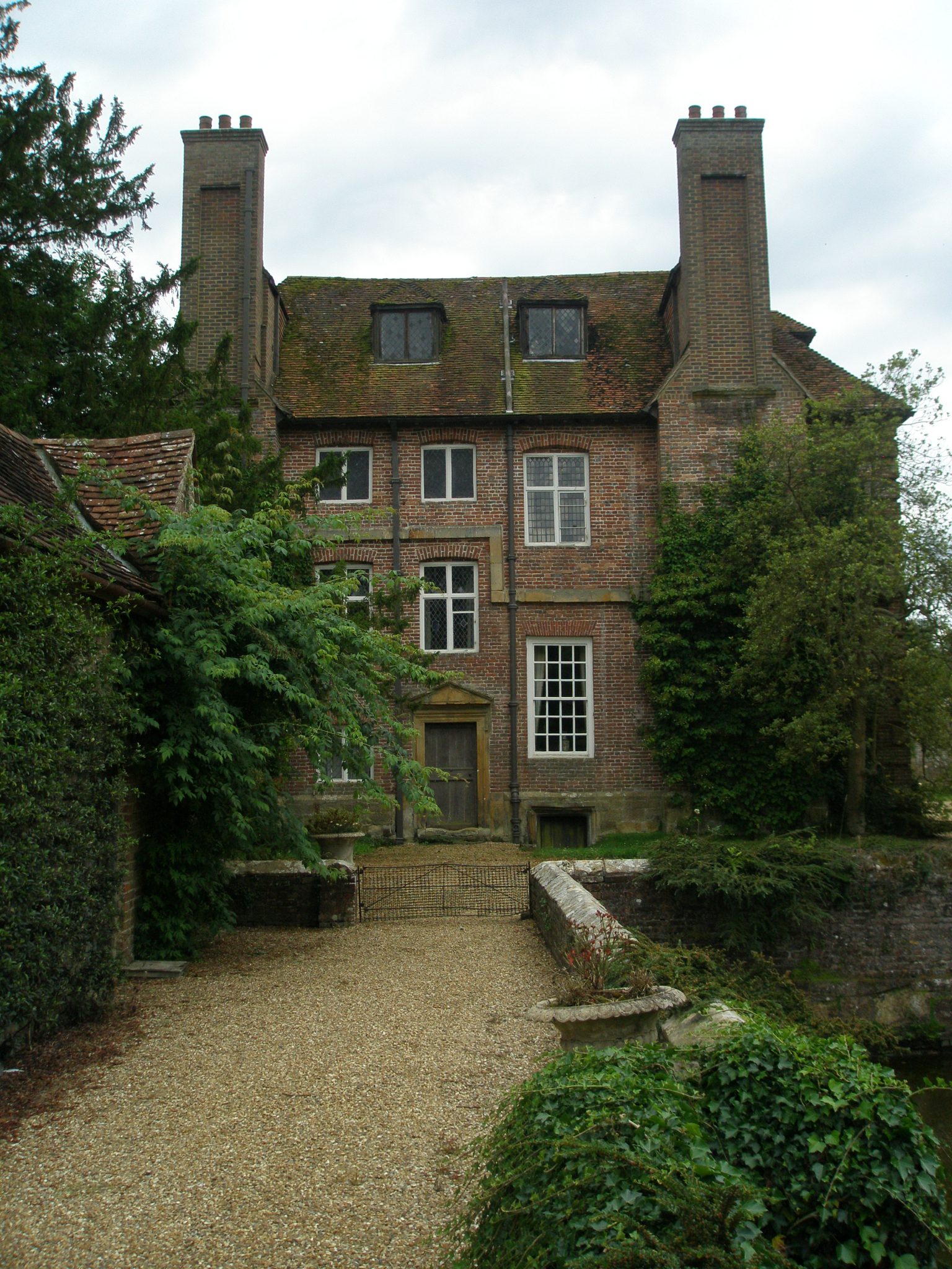 View of the House, over the Side Bridge