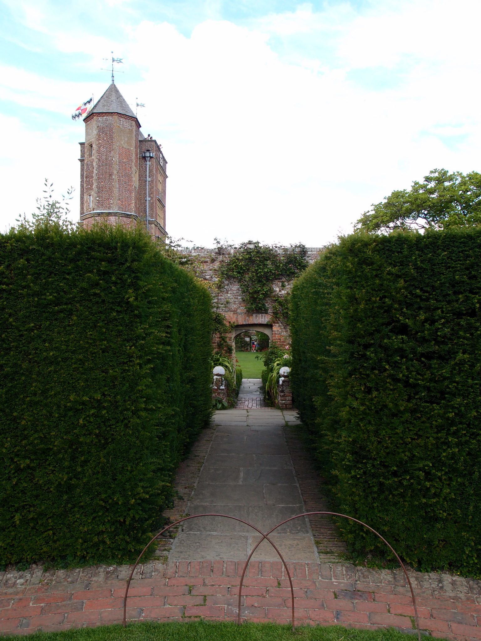 View from the Rose Garden, toward the Tower Lawn