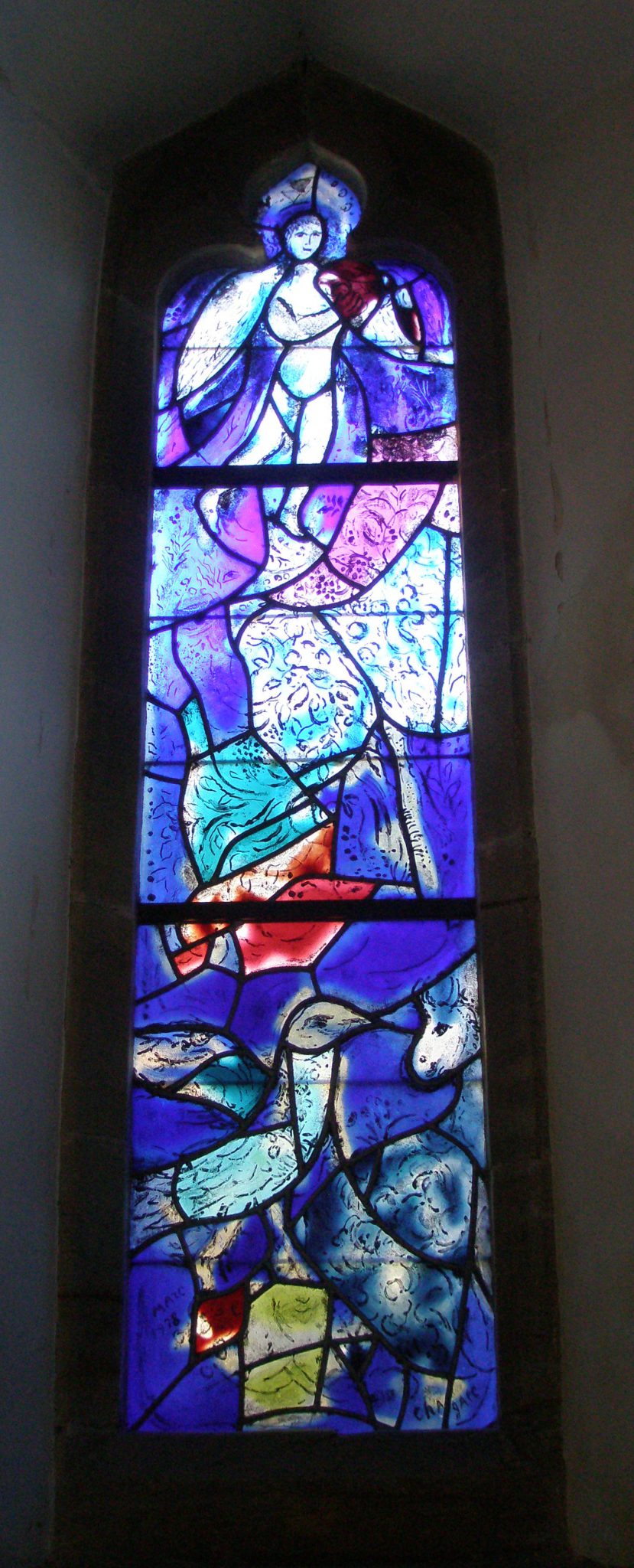 Window by March Chagall, at All Saints Church.