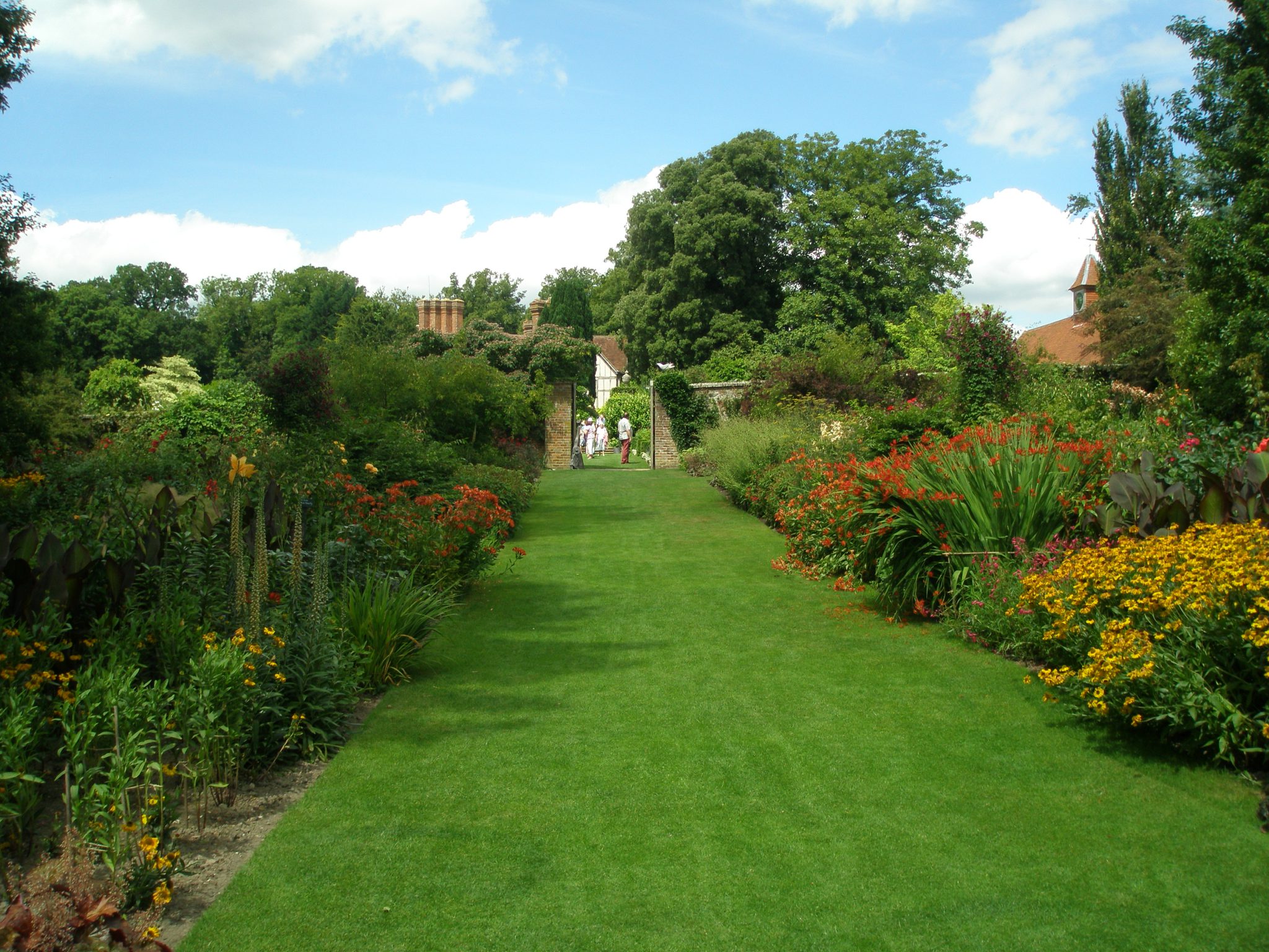 The lower reaches of the Herbaceous Borders and the Hot Gardens