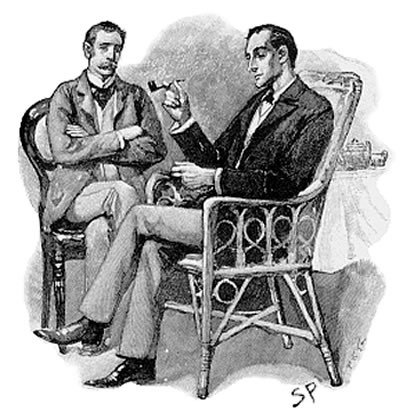Sidney Paget's illustration of Doctor Watson and Sherlock Holmes