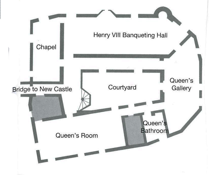 Floor Plan of the Gloriette's Ground Floor. Image courtesy of Leeds Castle.