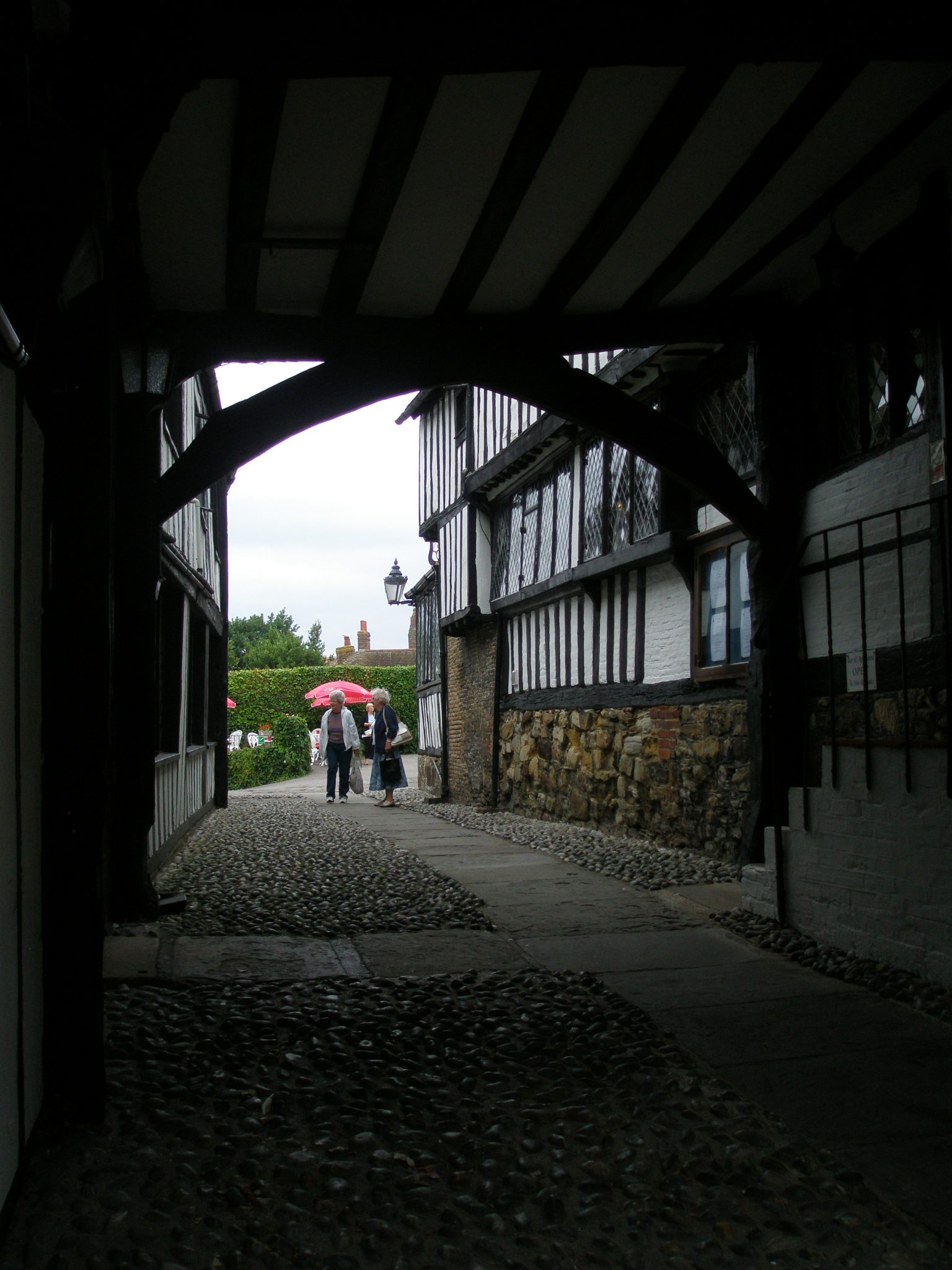 Passage leading to the Courtyard, at the Mermaid Inn.