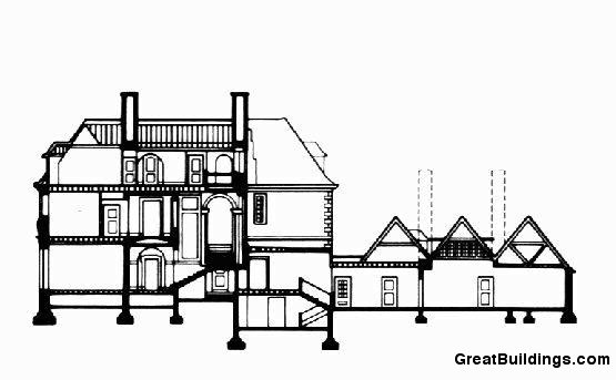 Salutation. Cross section of House. Image courtesy of greatbuildings.com