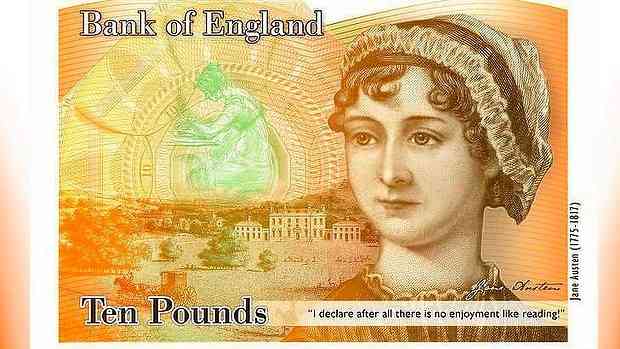 Jane Austen's visage will appear on Britain's 10 Pound Note, beginning in 2017. She's finally, officially, worth her weight in gold...as all of us who read her have known, all along.