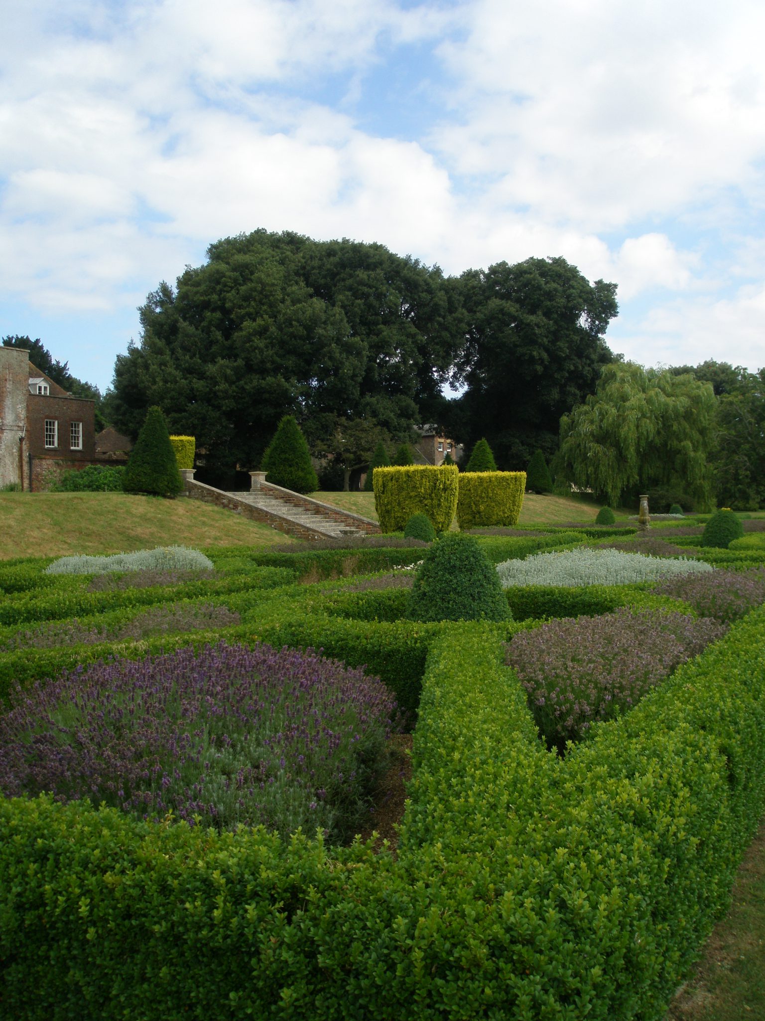 The Parterre, planted in 2000 to echo the design of the original gardens of 1719.