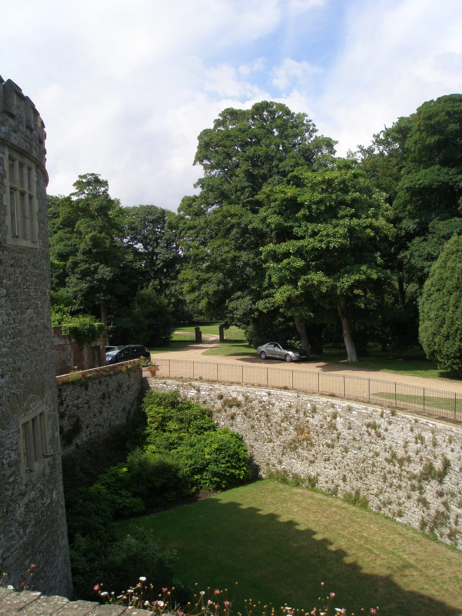 As we stepped out onto the Ramparts, I looked across the moat, and saw Steve's well-shaded silver car.