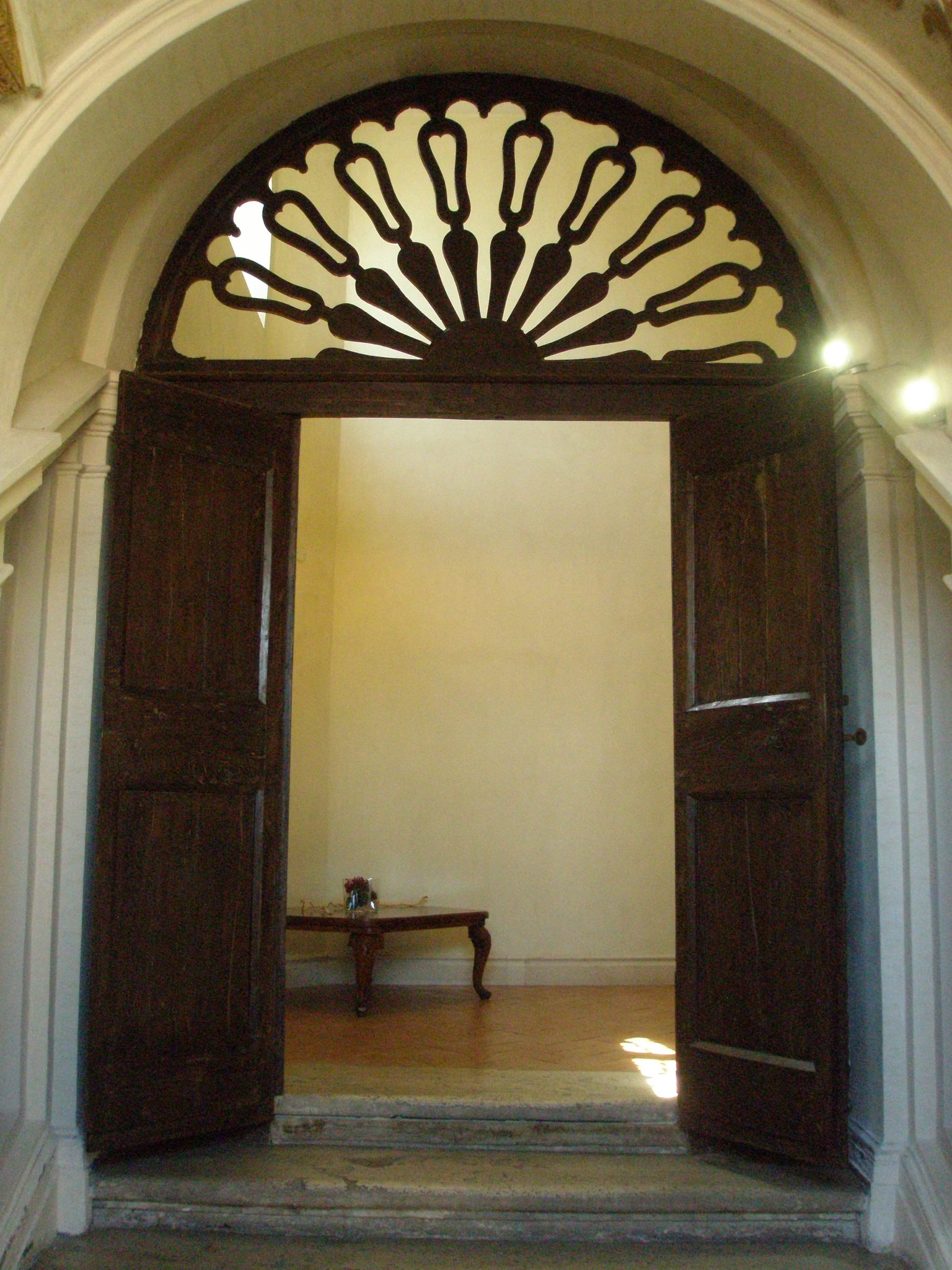 Doorway on the landing of La Scala Borrominiana.