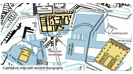 Map of the Capitolum, with Ancient Topography