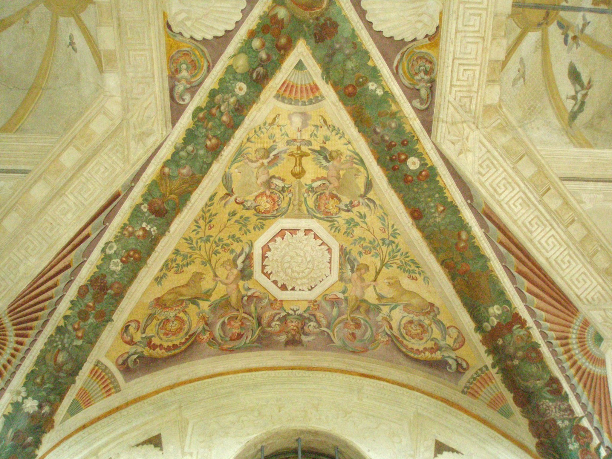 Palazzina Montalto Loggia--ceiling detail