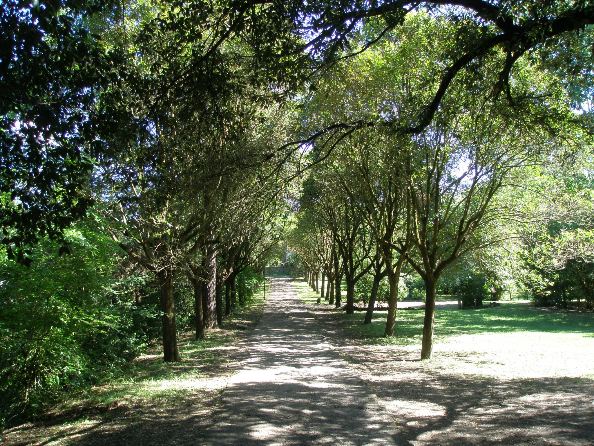 Path from the Ticket Office, toward the Gate to the Garden at Sacro Bosco