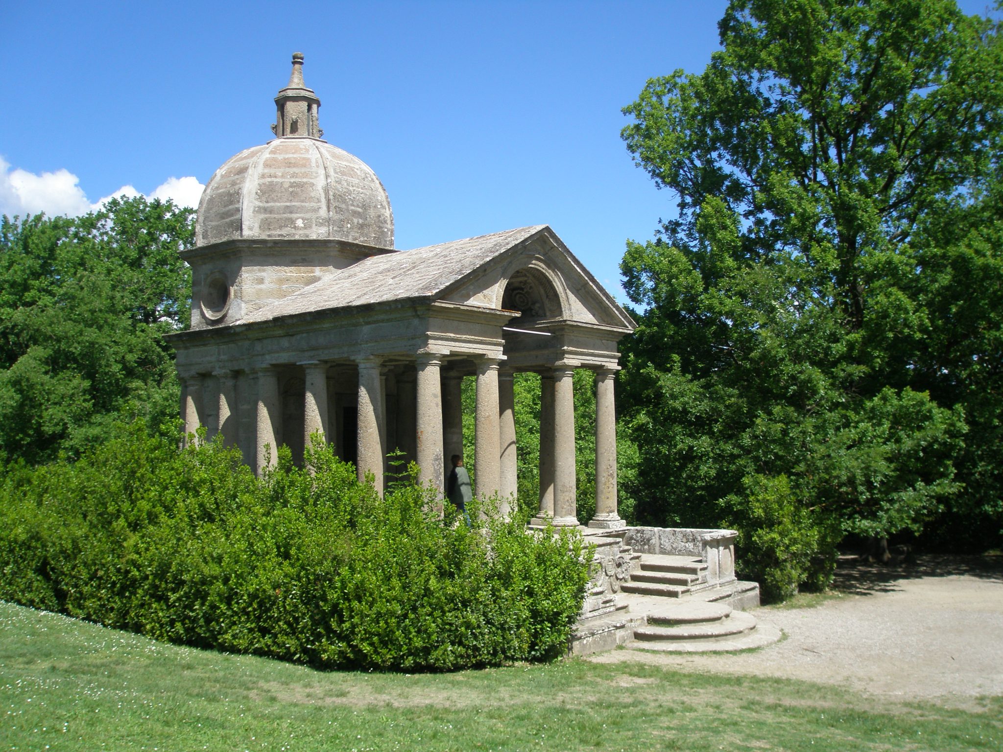 Vicino Orsini built this Temple to honor the memory of his deceased wife Giulia Farnese.
