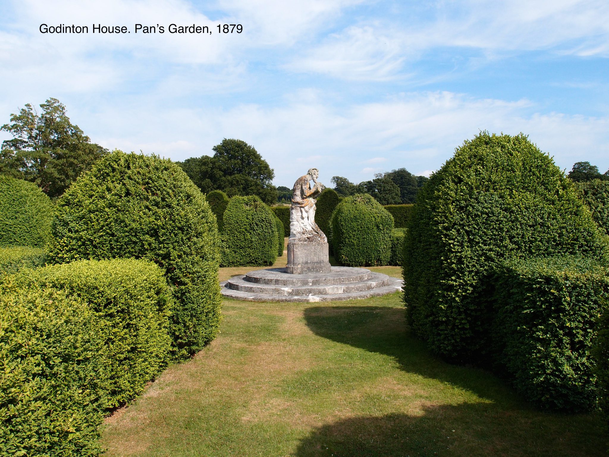 Pan's Garden, is the oldest surviving portion of the gardens.
