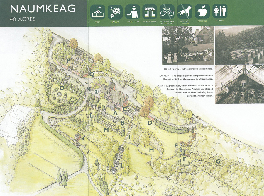 Map of the Gardens at Naumkeag
