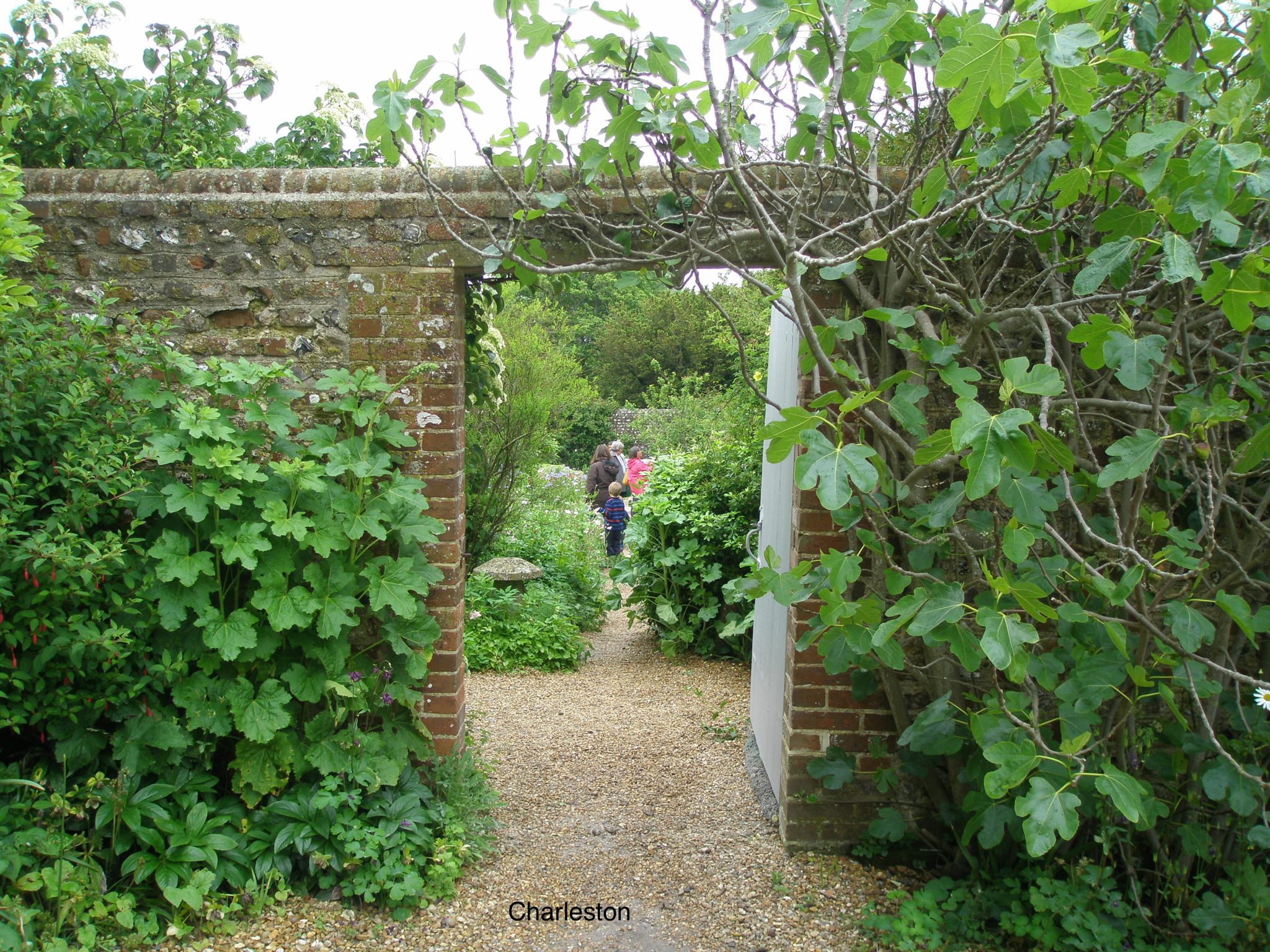 We enter the Walled Garden, which is behind the House