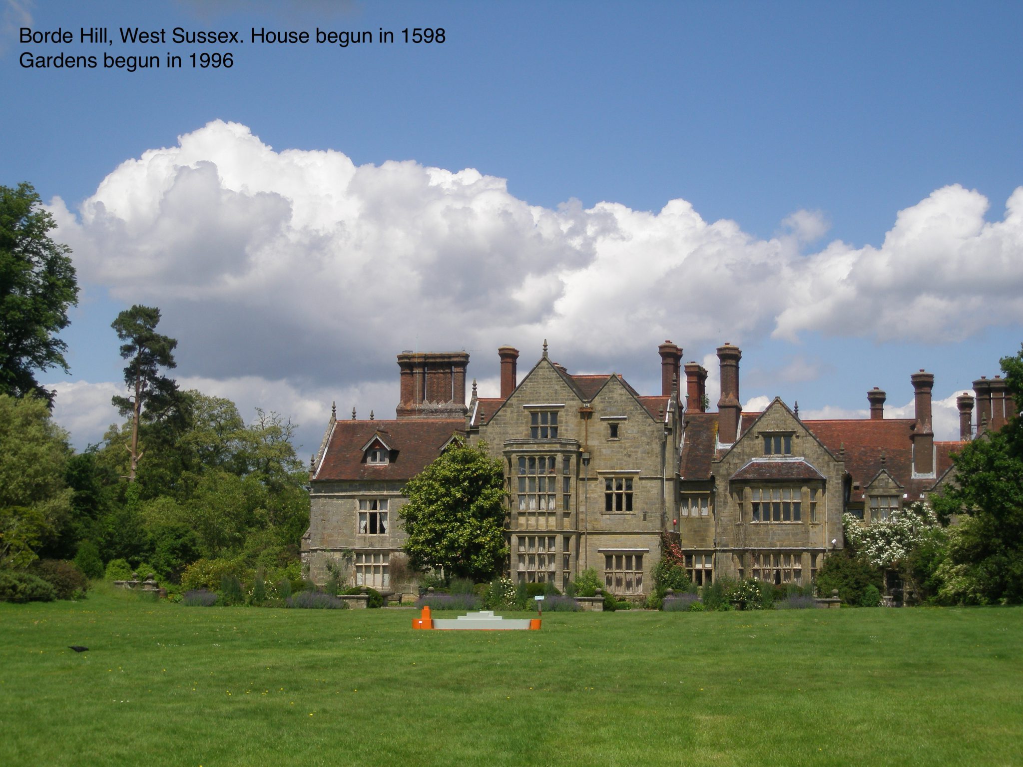 The Main House, and South Lawn. I took this photo on June 5, 2014.