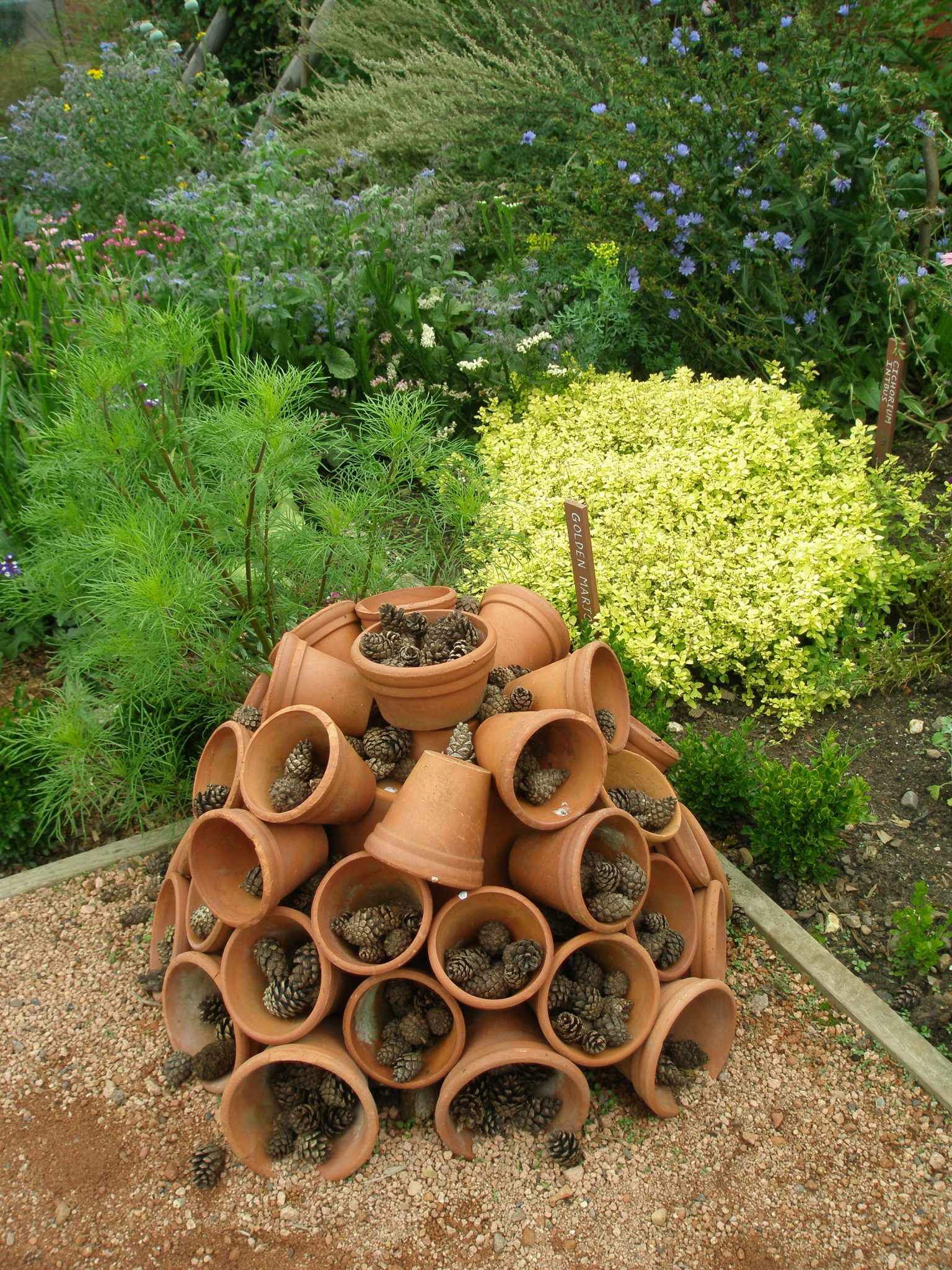 A very simple Insect Hotel, in the Veggie Garden of Packwood House, in Warkwickshire, England