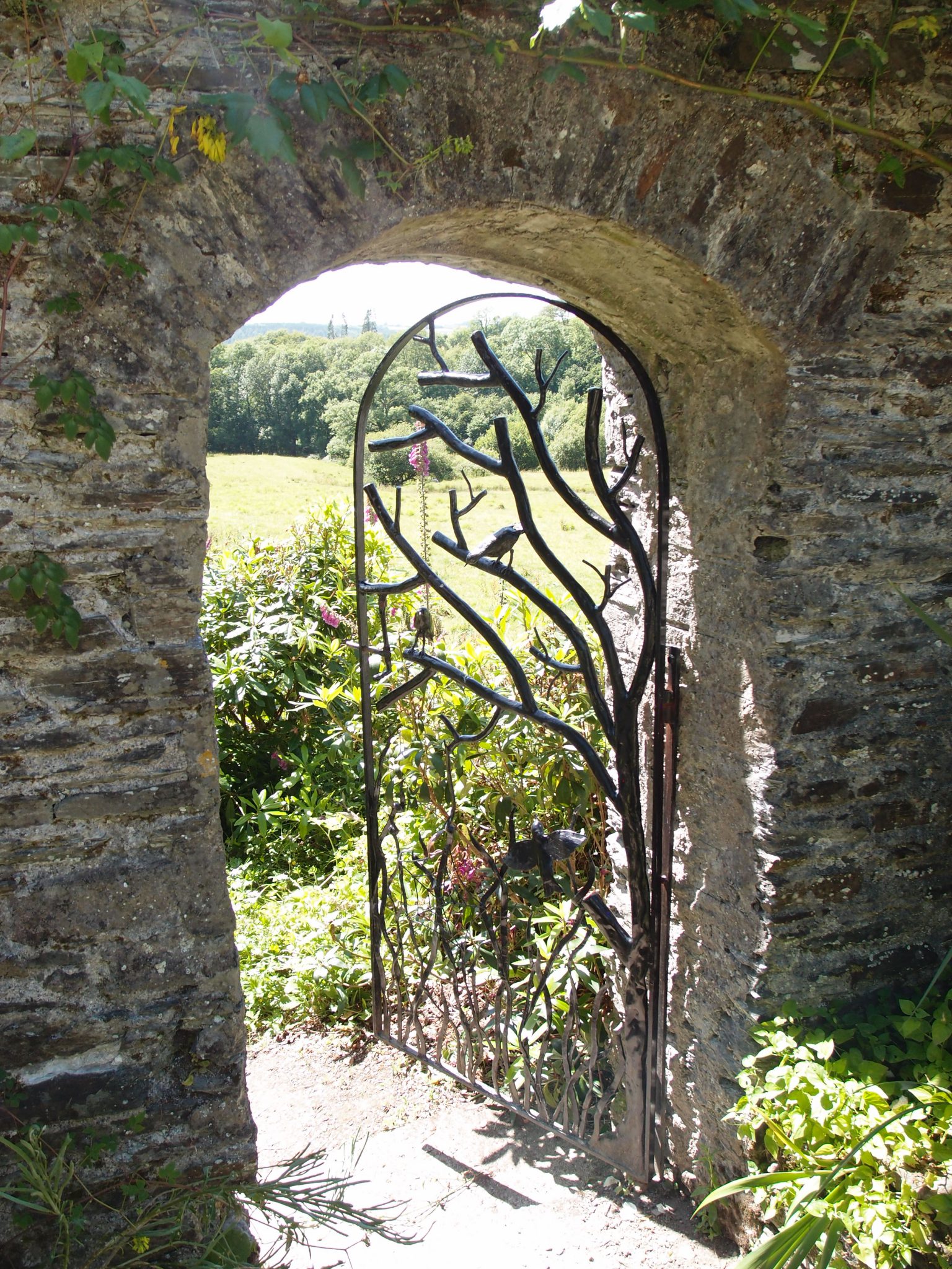 This gate separates the Cider House Garden and the Wild Garden