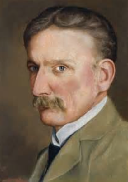 Self-portrait, by Otto Overbeck (born 1860, died 1937). Image courtesy of the National Trust.