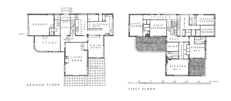 High Cross House: Floor Plans