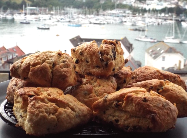 Nan-Scones, with Dartmouth Harbor in the background. Photo by David Guy.