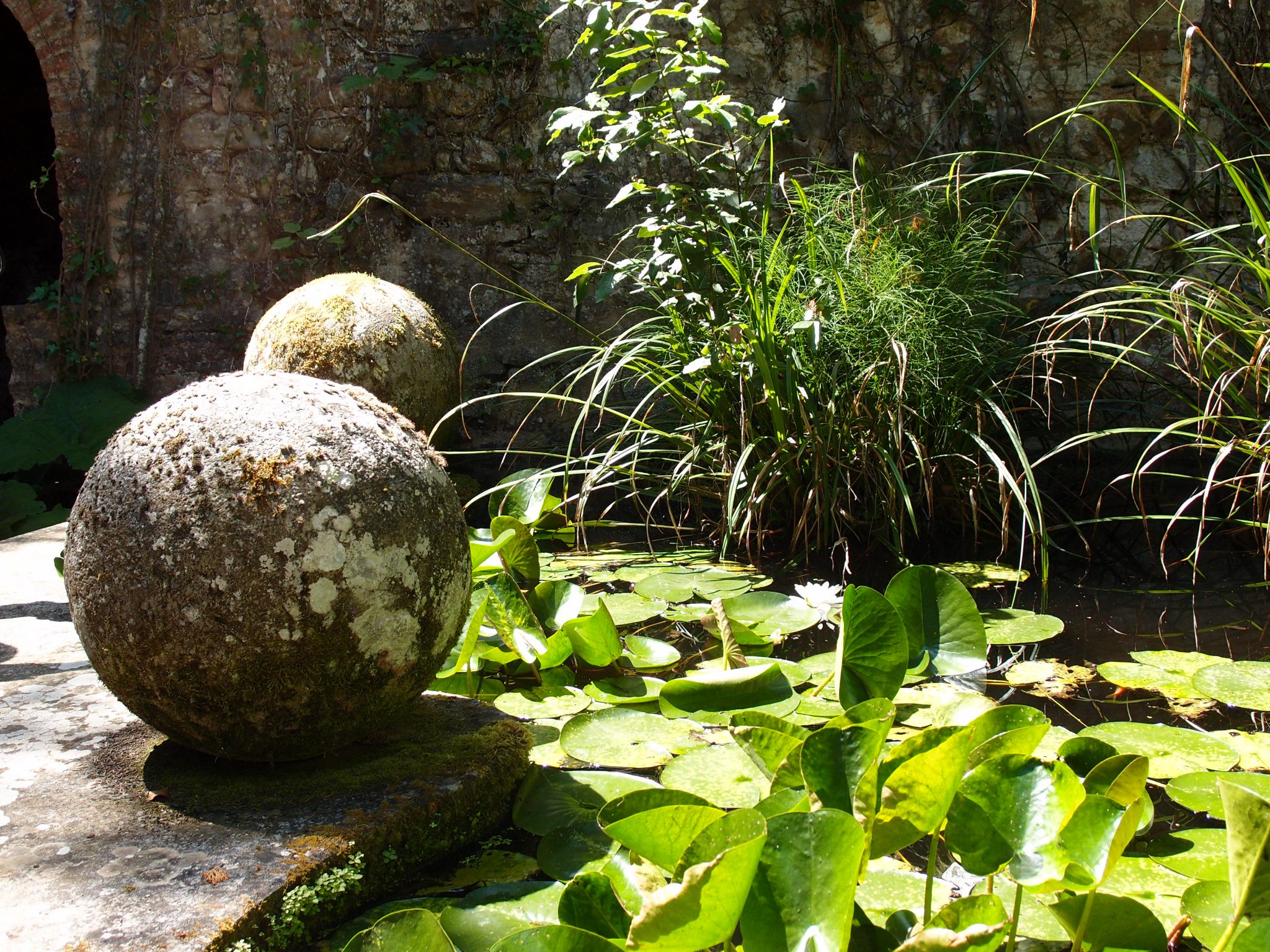 Stone Orbs, at the Lily Pond