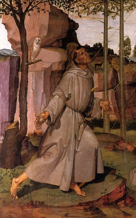  Saint Francis of Assisi -- although not shown aloft here --- was known as a holy man who could hover 1.3 meters above the ground. 